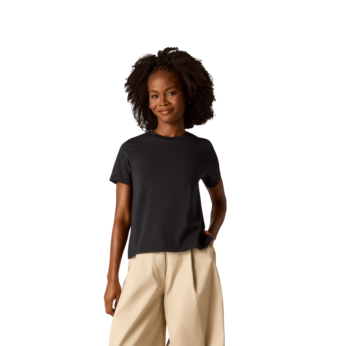 Women's Pima Cotton Crew Neck T-Shirt