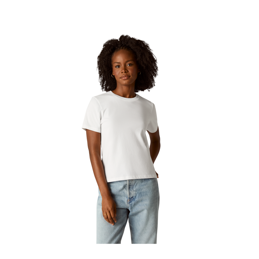 Women's Pima Cotton Crew Neck T-Shirt T1