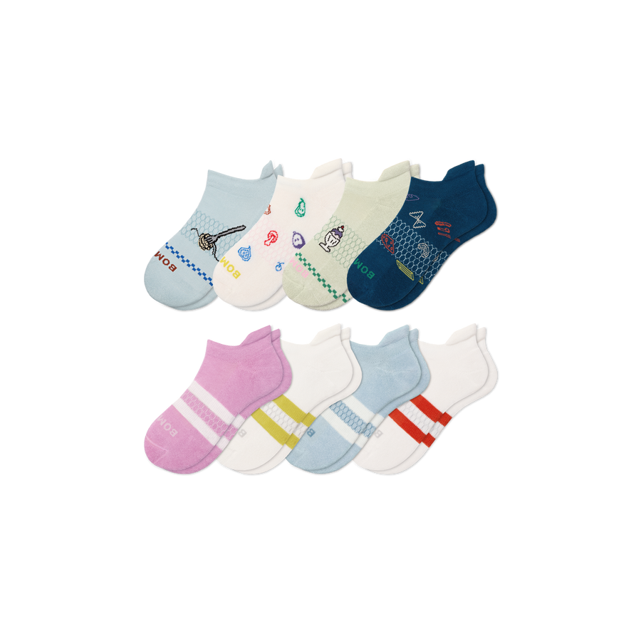 Youth Ankle Sock 8-Pack W4